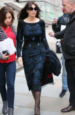 MONICA BELLUCCI Leaves Her Hotel in London 10/22/2015