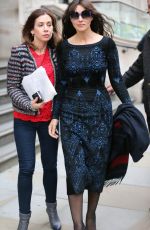 MONICA BELLUCCI Leaves Her Hotel in London 10/22/2015