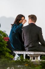 MORENA BACCARIN on the Set of Gotham in Brooklyn 10/23/2015