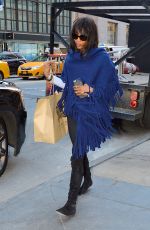 NAOMI CAMPBELL Leaves Burberry Store at 5th Ave in Manhattan 10/15/2015
