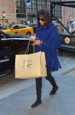 NAOMI CAMPBELL Leaves Burberry Store at 5th Ave in Manhattan 10/15/2015