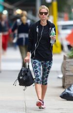 NICKY HILTON in Leggings Leaves a Gym in New York 10/01/2015