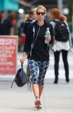 NICKY HILTON in Leggings Leaves a Gym in New York 10/01/2015