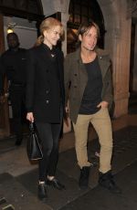 NICOLE KIDMAN Leaves Noel Coward Theater in London 10/01/2015