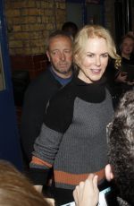 NICOLE KIDMAN Leaves Noel Coward Theatre in London 10/13/2015