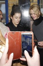 NICOLE KIDMAN Leaves Noel Coward Theatre in London 10/13/2015