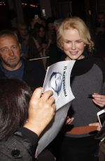 NICOLE KIDMAN Leaves Noel Coward Theatre in London 10/13/2015