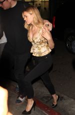 NICOLE PELTZ Night Out in West Hollywood 10/13/2015
