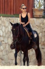 NICOLE RICHIE at Horseback Ridinig at a Beaches in Los Cabos 10/17/2015