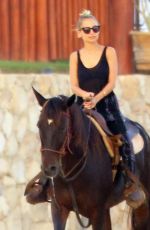 NICOLE RICHIE at Horseback Ridinig at a Beaches in Los Cabos 10/17/2015