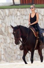 NICOLE RICHIE at Horseback Ridinig at a Beaches in Los Cabos 10/17/2015