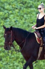NICOLE RICHIE at Horseback Ridinig at a Beaches in Los Cabos 10/17/2015