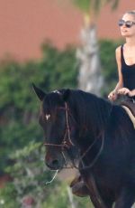 NICOLE RICHIE at Horseback Ridinig at a Beaches in Los Cabos 10/17/2015