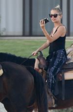 NICOLE RICHIE at Horseback Ridinig at a Beaches in Los Cabos 10/17/2015