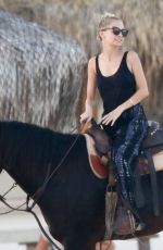 NICOLE RICHIE at Horseback Ridinig at a Beaches in Los Cabos 10/17/2015