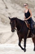 NICOLE RICHIE at Horseback Ridinig at a Beaches in Los Cabos 10/17/2015