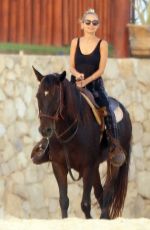 NICOLE RICHIE at Horseback Ridinig at a Beaches in Los Cabos 10/17/2015