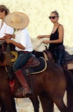 NICOLE RICHIE at Horseback Ridinig at a Beaches in Los Cabos 10/17/2015