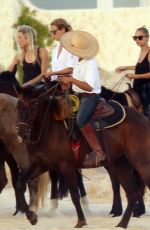 NICOLE RICHIE at Horseback Ridinig at a Beaches in Los Cabos 10/17/2015
