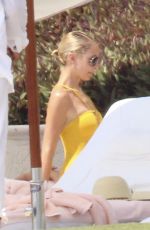 NICOLE RICHIE in Swimsuit at a Pool in Los Cabos 10/17/2015