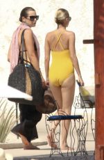 NICOLE RICHIE in Swimsuit at a Pool in Los Cabos 10/17/2015
