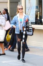NINA AGDAL Out and About in Soho 10/16/2015