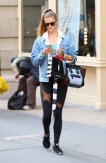 NINA AGDAL Out and About in Soho 10/16/2015
