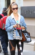 NINA AGDAL Out and About in Soho 10/16/2015