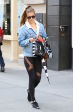 NINA AGDAL Out and About in Soho 10/16/2015