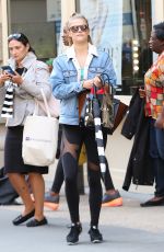NINA AGDAL Out and About in Soho 10/16/2015