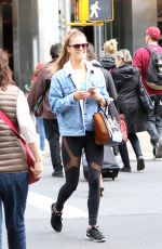 NINA AGDAL Out and About in Soho 10/16/2015