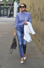 OLIVIA CULPO in Tight Ripped Jeans Out in West Hollywood 10/15/2015