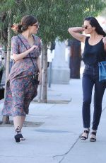 OLIVIA MUNN and ROSE BYRNE Out and About in Hollywood 10/29/2015
