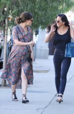 OLIVIA MUNN and ROSE BYRNE Out and About in Hollywood 10/29/2015