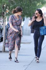 OLIVIA MUNN and ROSE BYRNE Out and About in Hollywood 10/29/2015
