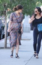 OLIVIA MUNN and ROSE BYRNE Out and About in Hollywood 10/29/2015