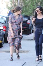 OLIVIA MUNN and ROSE BYRNE Out and About in Hollywood 10/29/2015
