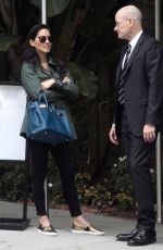 OLIVIA MUNN Waits For Her Car After Having Lunch in Los Angeles 10/28/2015