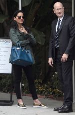 OLIVIA MUNN Waits For Her Car After Having Lunch in Los Angeles 10/28/2015