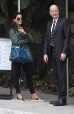 OLIVIA MUNN Waits For Her Car After Having Lunch in Los Angeles 10/28/2015