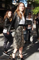 OLIVIA WILDE Arrives at The View in New York 10/12/2015