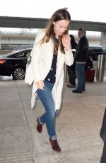 OLIVIA WILDE at JFK Airport in New York 10/02/2015