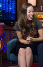 OLIVIA WILDE at Watch What Happens Live in New York 2015