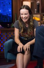 OLIVIA WILDE at Watch What Happens Live in New York 2015