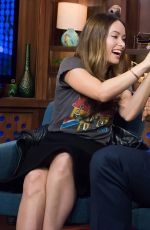 OLIVIA WILDE at Watch What Happens Live in New York 2015
