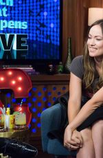 OLIVIA WILDE at Watch What Happens Live in New York 2015