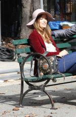 OLIVIA WILDE on the Set of Vinyl in New York 10/14/2015