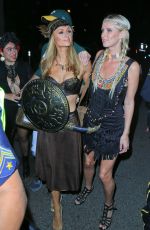 PARIS and NICKY HILTON at George Clooney