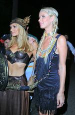 PARIS and NICKY HILTON at George Clooney