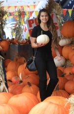 PARIS BERELC at a Pumpkin Patch in Los Angeles 10/16/2015